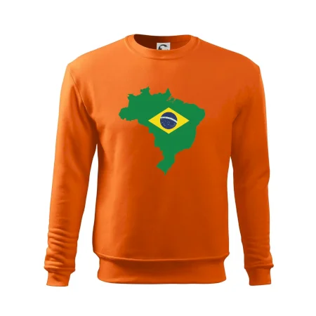 Brazília vlajka v mape