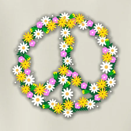 Peace symbol margaréty