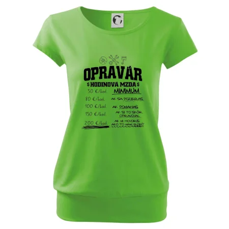 Hodinová mzda - opravár