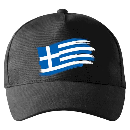 Grécko vlajka - štetkou