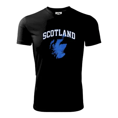 Scotland nápis s mapou