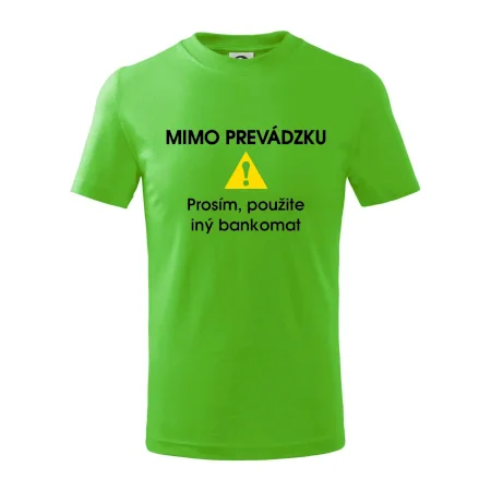 Mimo prevádzku prosím, použite iný bankomat