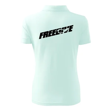 Freedive - nápis s potápačom