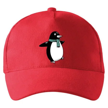 Tučniak so zeleným šálom