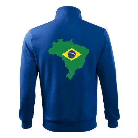 Brazília vlajka v mape