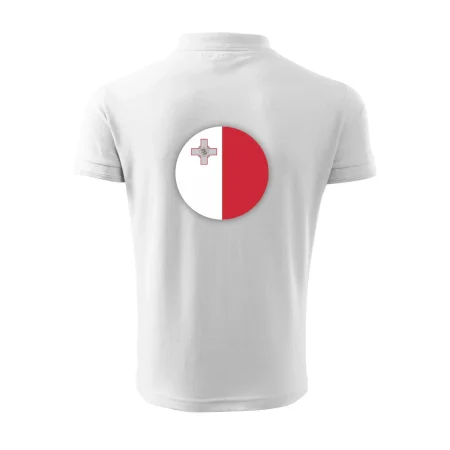 Vlajka Malta okrúhla veľká