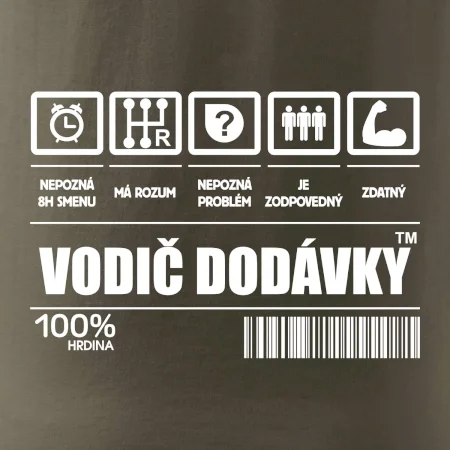 Čiarový kód - Vodič dodávky