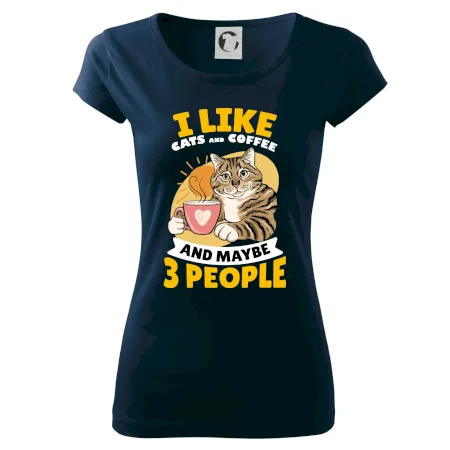 I like cats and coffee and maybe 3 people