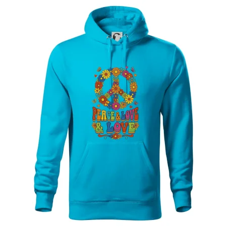 Peace and love - na výšku s květy