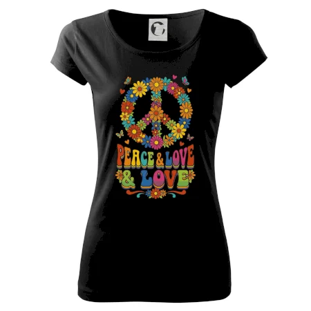 Peace and love - na výšku s květy