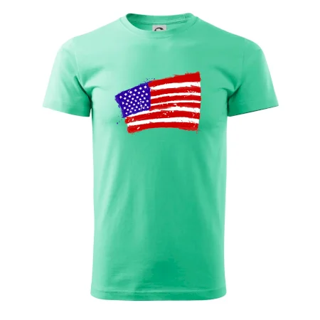 Americká vlajka ohnutá