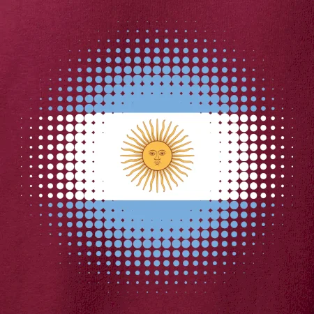 Argentína vlajka bodkovaná