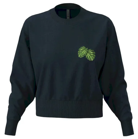 Monstera listy na prsu