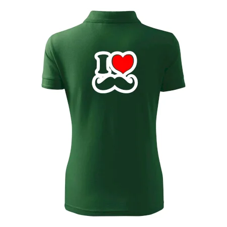i love mustache - obrys