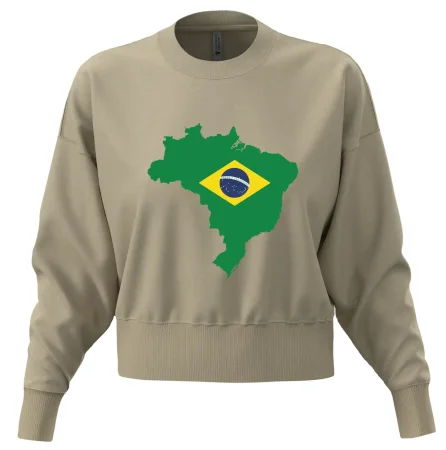 Brazília vlajka v mape