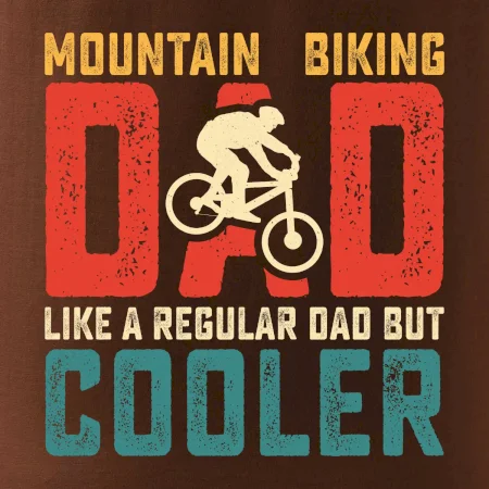 Mountain biking dad like a regular dad