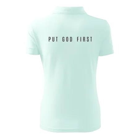 Put God first slabý nápis