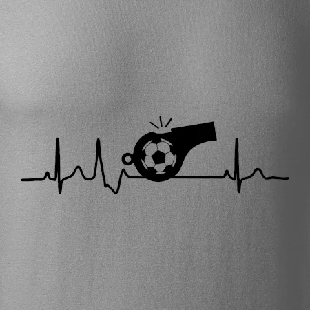 EKG futbal rozhodca a píšťalka