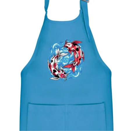 Yin & Yang Koi kapor - červený