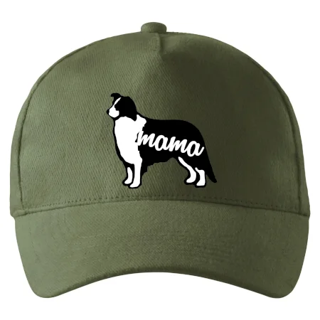 Border kolie mama obrys