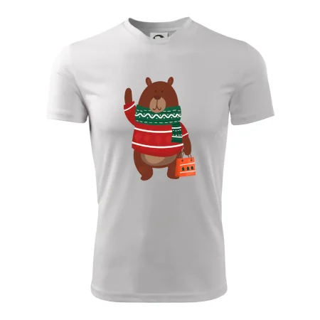 Medveď s darčekom