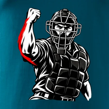 Baseballový rozhodčí signalizuje strike