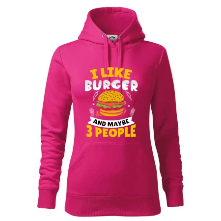 I like burger and maybe 3 people