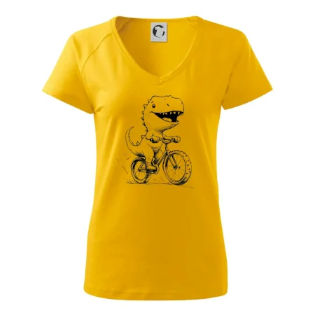 Roztomilý Dinosaurus na bicykli