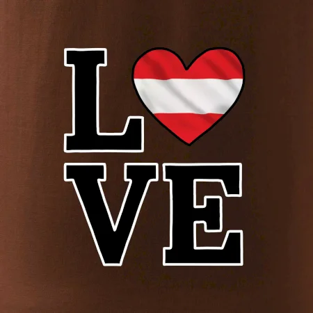 Love Rakúska vlajka