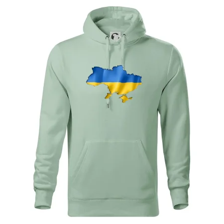 Ukrajina vlajka mapa