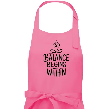 Balance begins within nápis