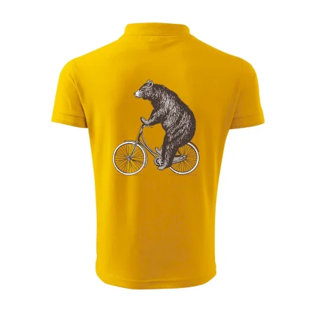 Medveď na bicykli