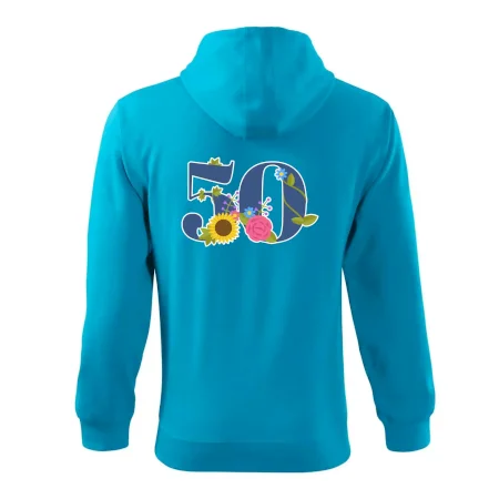 Kvetinové číslo kreslené - 50
