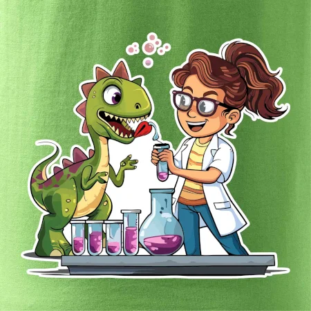 Chemik a dinosaurus - dievča