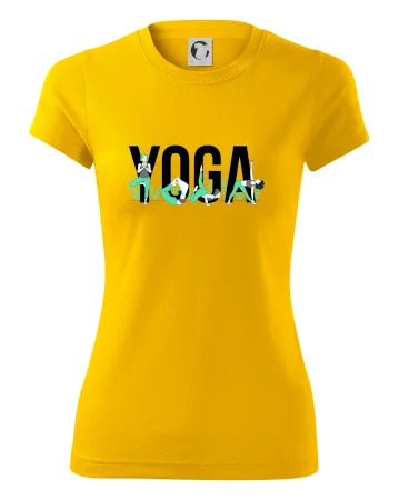 Yoga nápis farebný