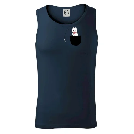 Mačka s rybou vo vrecku