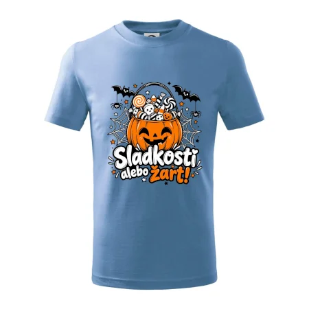 Sladkosť alebo žart tekvicový košík