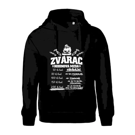 Hodinová mzda zvárač