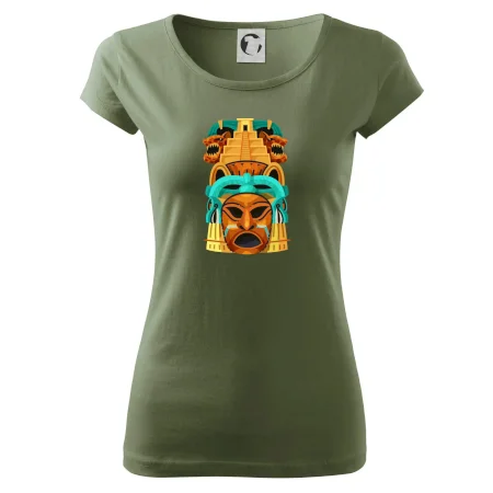 Mayová maska s pyramídou