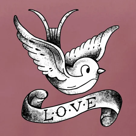 Love holubica - kreslená