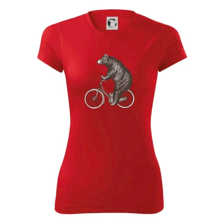 Medveď na bicykli