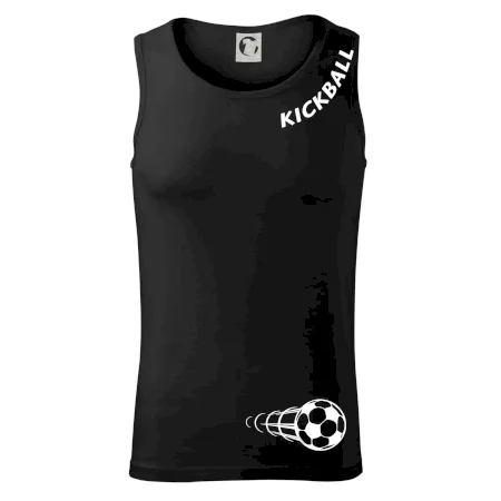Kickball nápis šikmo