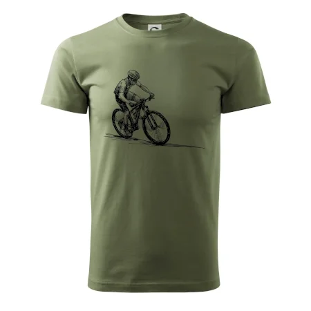 MTB kreslený cyklista