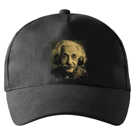 Albert Einstein so slúchadlami