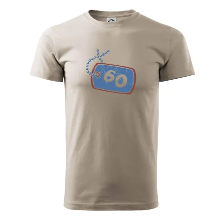 60 na krku štítok