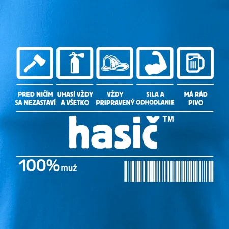 Čiarový kód - Hasič / hasička