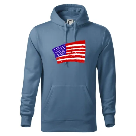 Americká vlajka ohnutá