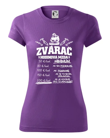 Hodinová mzda zvárač