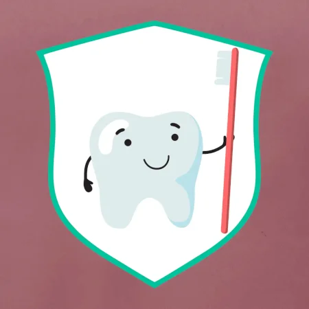 Zúbok na prsníku - zubná kefka