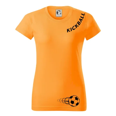 Kickball nápis šikmo